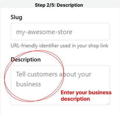 Step 2 - Business Description