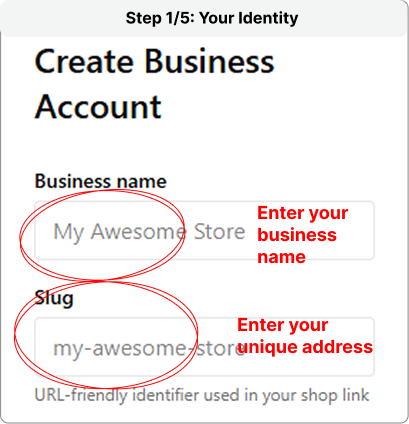 Step 1 - Vendor Identity